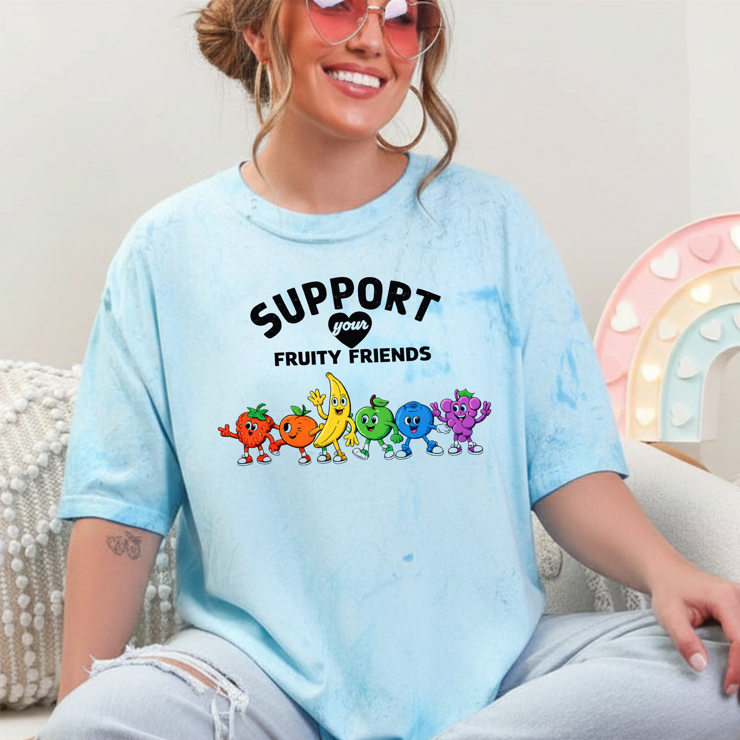 Support your fruity friends (no clouds)