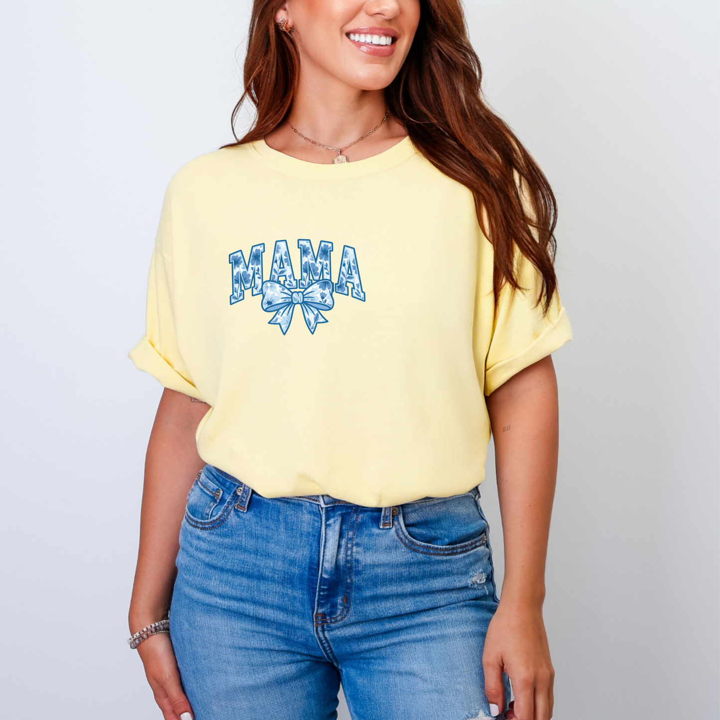 *Pocket Size* Blue Bow Mama