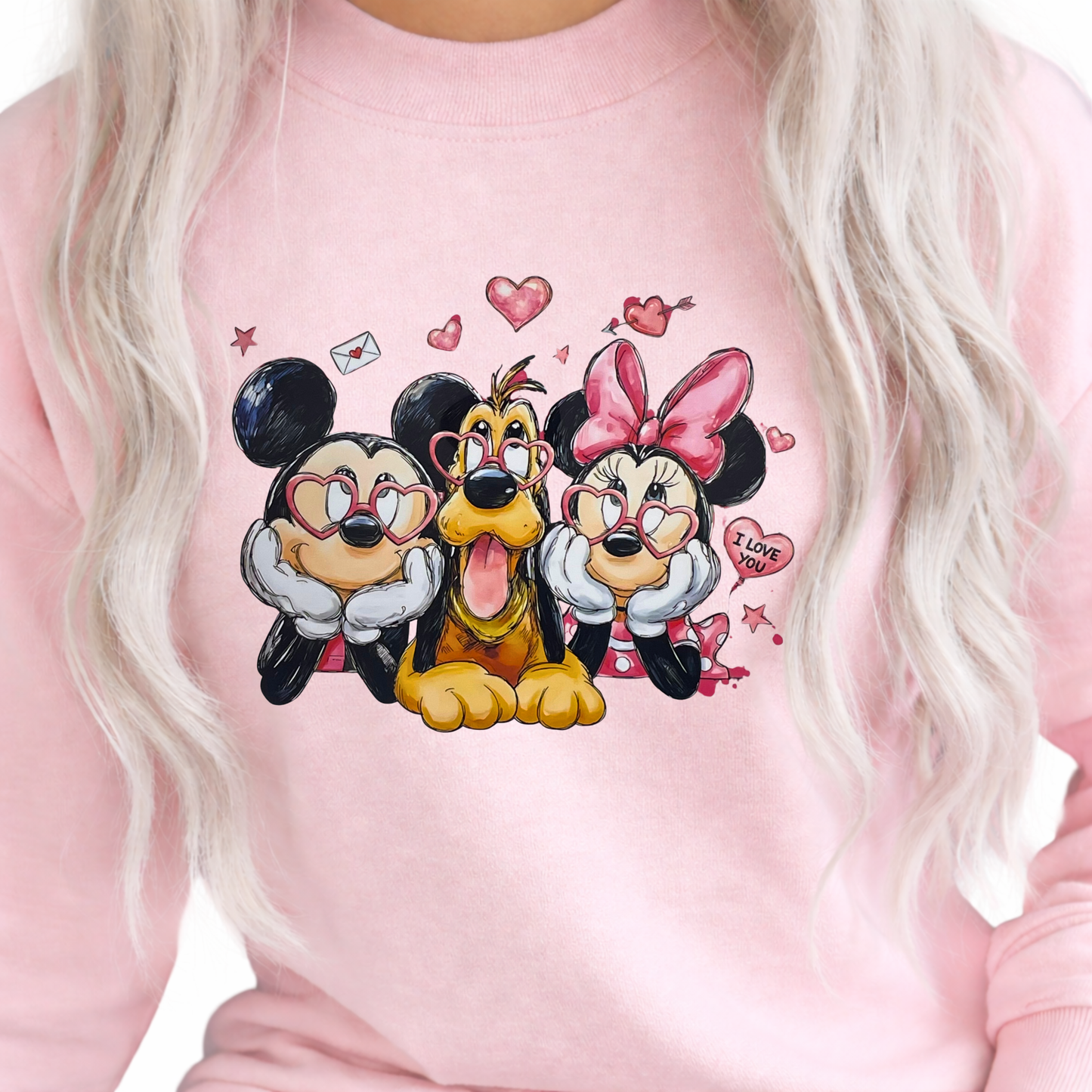 Minnie & Mickey Heart Glasses