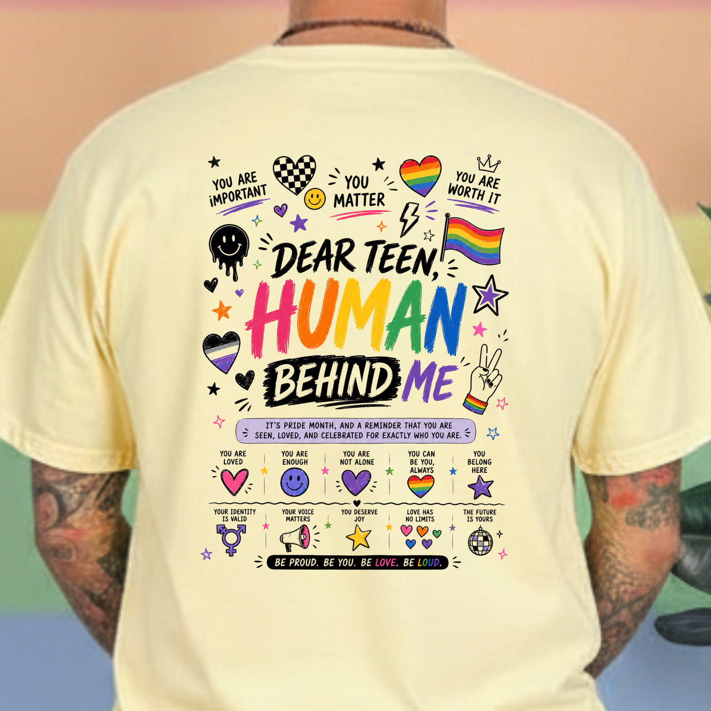 Dear teen human behind me