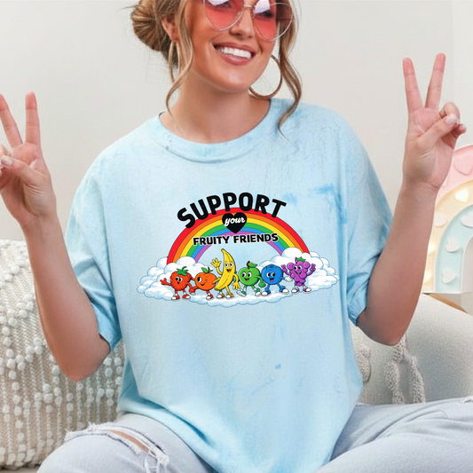 Support your fruity friends (with clouds)